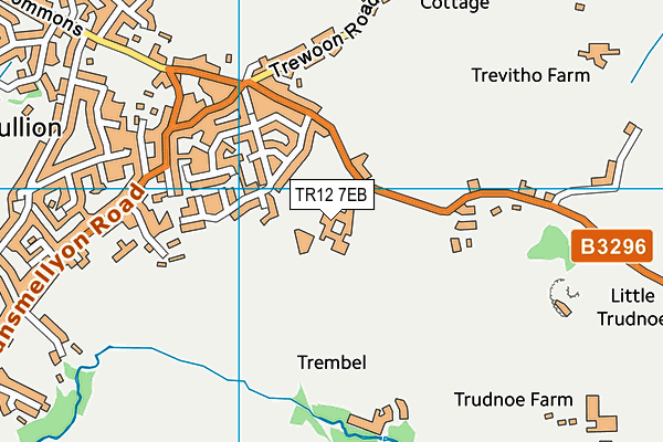 TR12 7EB map - OS VectorMap District (Ordnance Survey)