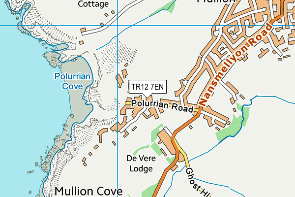 TR12 7EN map - OS VectorMap District (Ordnance Survey)