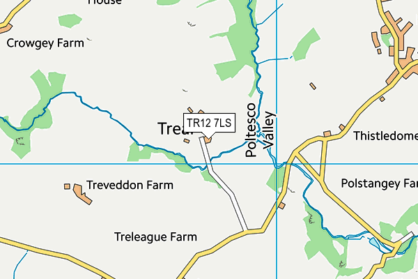 TR12 7LS map - OS VectorMap District (Ordnance Survey)