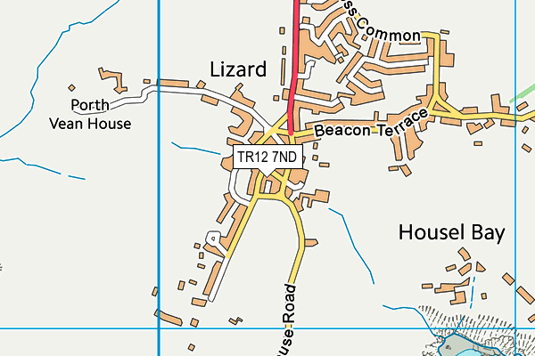 TR12 7ND map - OS VectorMap District (Ordnance Survey)