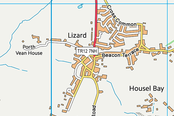 TR12 7NH map - OS VectorMap District (Ordnance Survey)