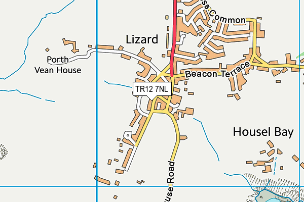 TR12 7NL map - OS VectorMap District (Ordnance Survey)