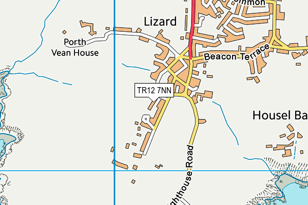 TR12 7NN map - OS VectorMap District (Ordnance Survey)