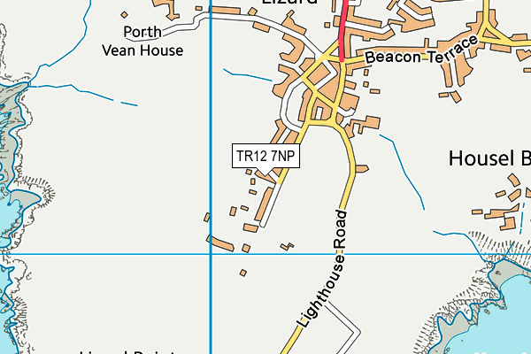 TR12 7NP map - OS VectorMap District (Ordnance Survey)