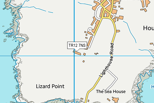 TR12 7NS map - OS VectorMap District (Ordnance Survey)