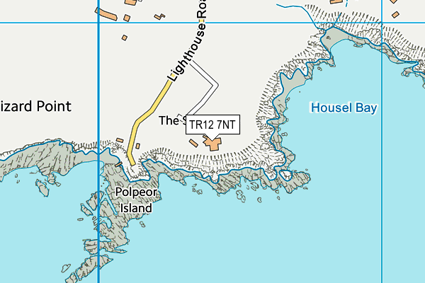 TR12 7NT map - OS VectorMap District (Ordnance Survey)