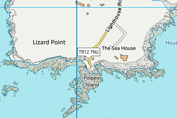 TR12 7NU map - OS VectorMap District (Ordnance Survey)