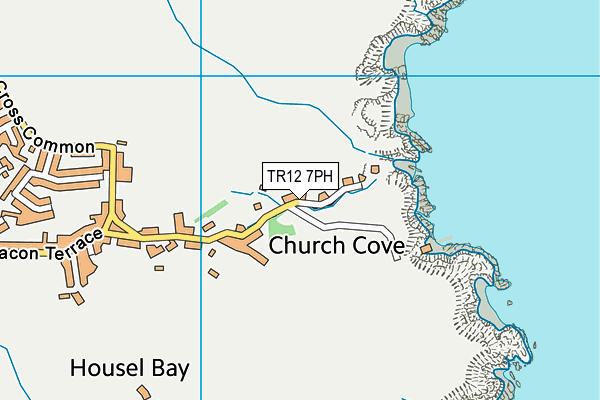 TR12 7PH map - OS VectorMap District (Ordnance Survey)