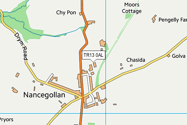 TR13 0AL map - OS VectorMap District (Ordnance Survey)