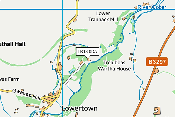 TR13 0DA map - OS VectorMap District (Ordnance Survey)