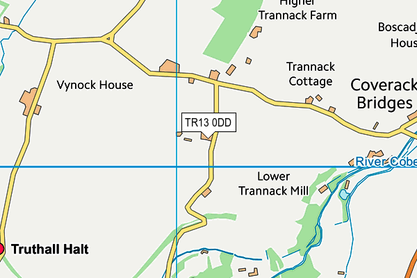 TR13 0DD map - OS VectorMap District (Ordnance Survey)