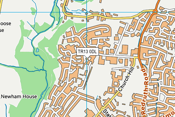 TR13 0DL map - OS VectorMap District (Ordnance Survey)