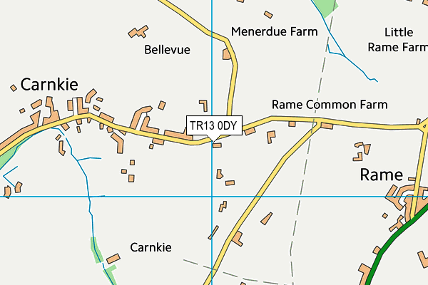 TR13 0DY map - OS VectorMap District (Ordnance Survey)