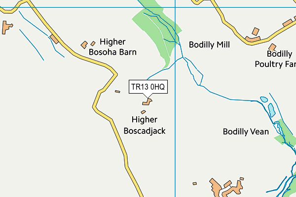 TR13 0HQ map - OS VectorMap District (Ordnance Survey)