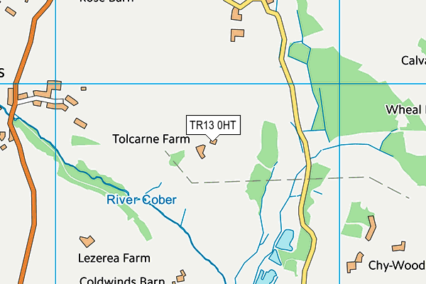 TR13 0HT map - OS VectorMap District (Ordnance Survey)