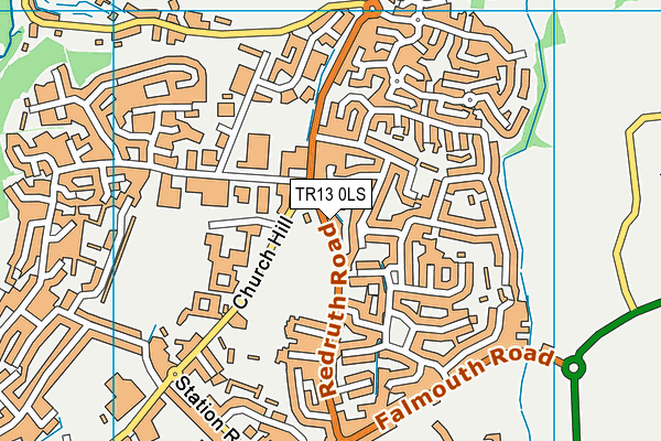 TR13 0LS map - OS VectorMap District (Ordnance Survey)