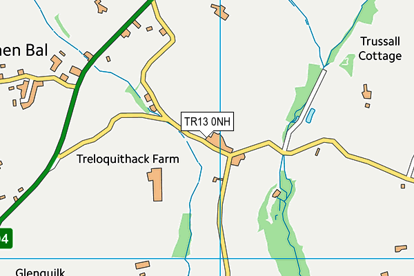 TR13 0NH map - OS VectorMap District (Ordnance Survey)