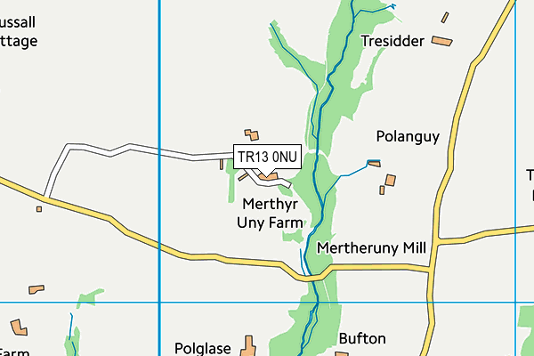 TR13 0NU map - OS VectorMap District (Ordnance Survey)