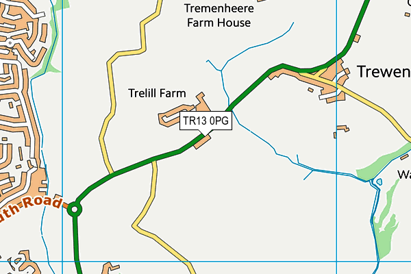 TR13 0PG map - OS VectorMap District (Ordnance Survey)