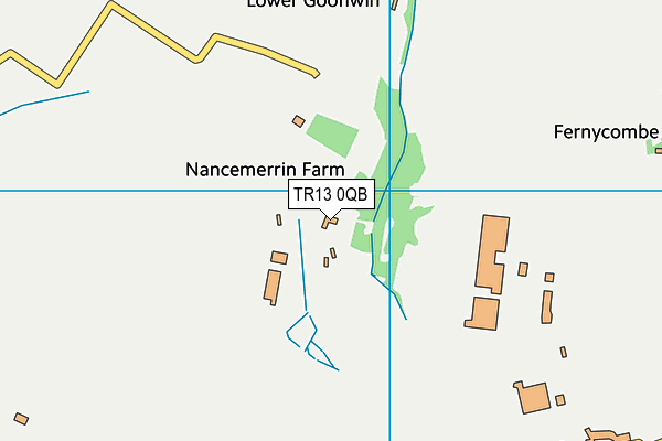 TR13 0QB map - OS VectorMap District (Ordnance Survey)