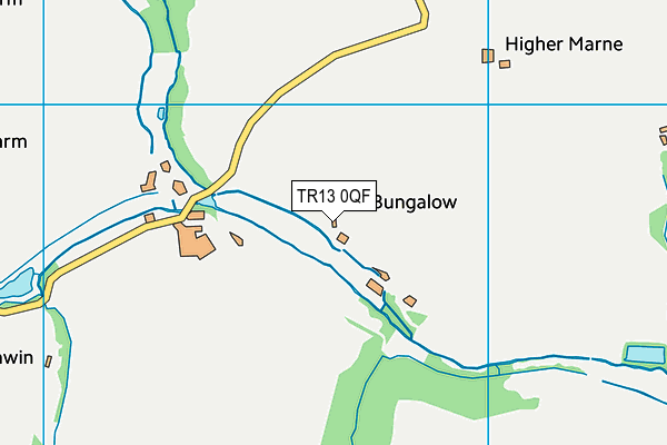 TR13 0QF map - OS VectorMap District (Ordnance Survey)