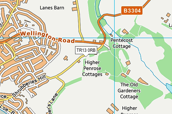 TR13 0RB map - OS VectorMap District (Ordnance Survey)