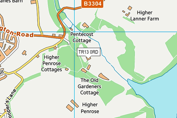 TR13 0RD map - OS VectorMap District (Ordnance Survey)