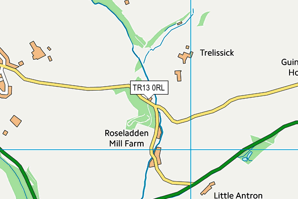 TR13 0RL map - OS VectorMap District (Ordnance Survey)