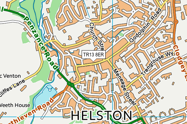 Map of HELSTON LIMITED at district scale