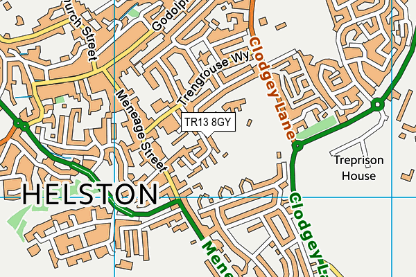 TR13 8GY map - OS VectorMap District (Ordnance Survey)