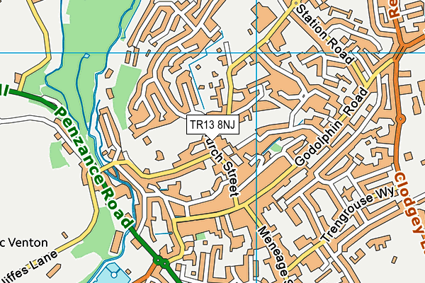 Map of STREATKITCHEN PORTHLEVEN LTD at district scale