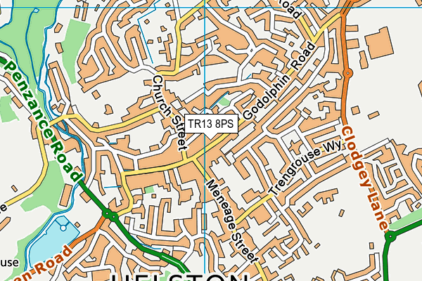 Map of COAST PATH COURIERS LTD at district scale