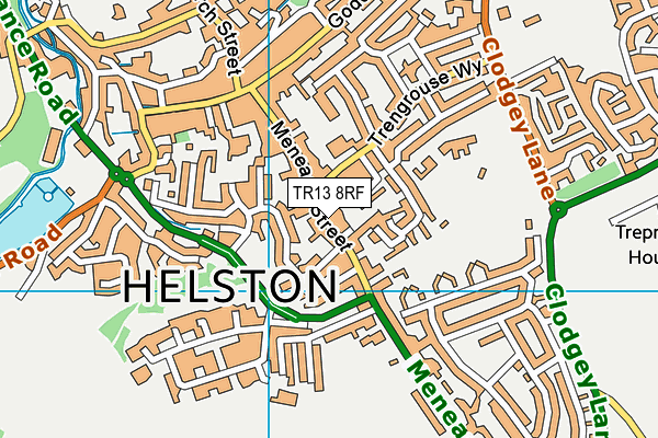 TR13 8RF map - OS VectorMap District (Ordnance Survey)