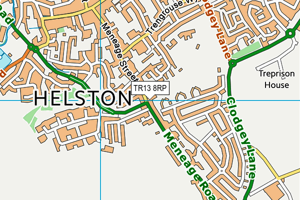 TR13 8RP map - OS VectorMap District (Ordnance Survey)