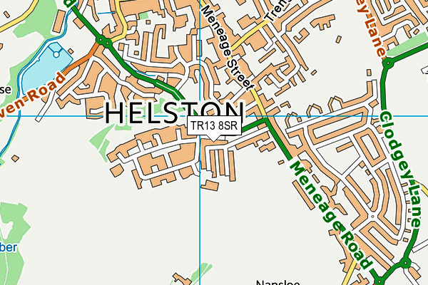 TR13 8SR map - OS VectorMap District (Ordnance Survey)