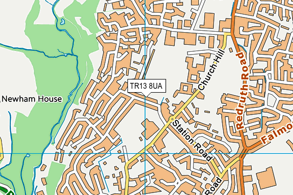 Map of TREWENNACK LIMITED at district scale