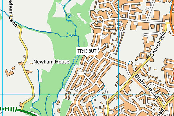 TR13 8UT map - OS VectorMap District (Ordnance Survey)