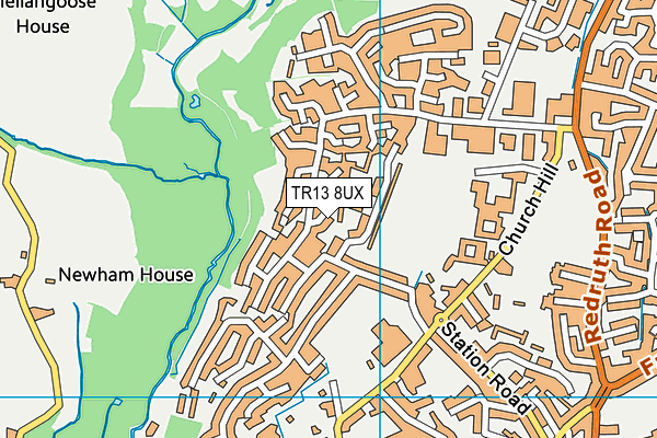 TR13 8UX map - OS VectorMap District (Ordnance Survey)