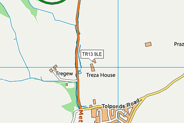 TR13 9LE map - OS VectorMap District (Ordnance Survey)