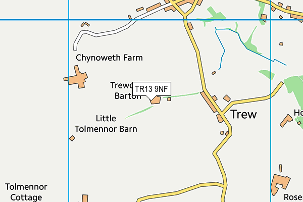 TR13 9NF map - OS VectorMap District (Ordnance Survey)