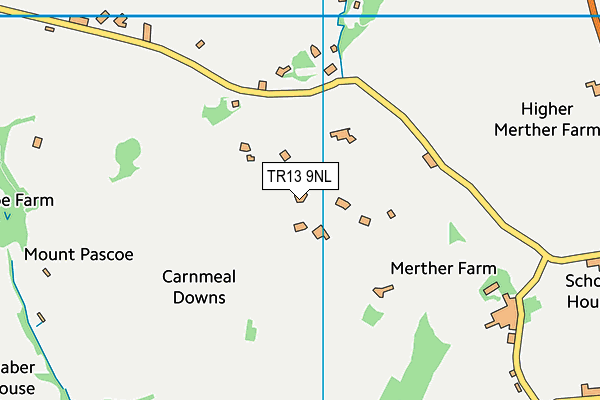 TR13 9NL map - OS VectorMap District (Ordnance Survey)
