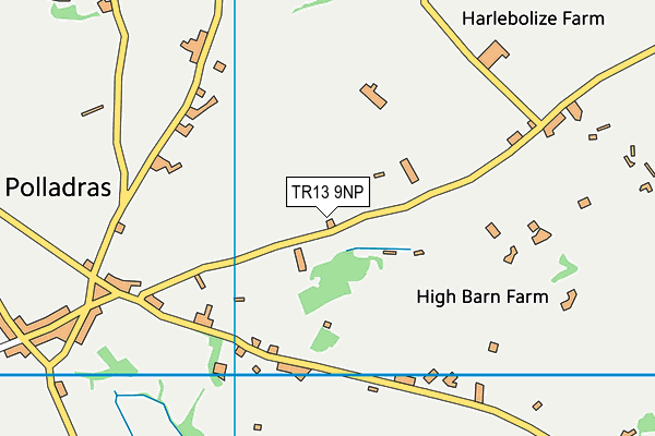 TR13 9NP map - OS VectorMap District (Ordnance Survey)