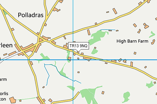 TR13 9NQ map - OS VectorMap District (Ordnance Survey)