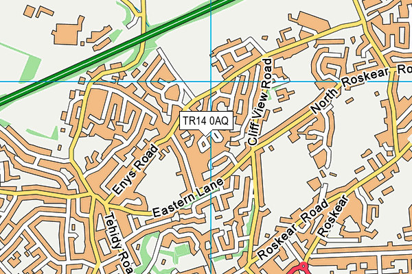 TR14 0AQ map - OS VectorMap District (Ordnance Survey)