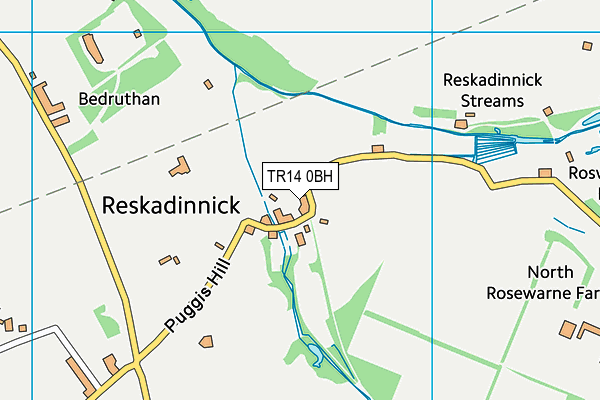 TR14 0BH map - OS VectorMap District (Ordnance Survey)