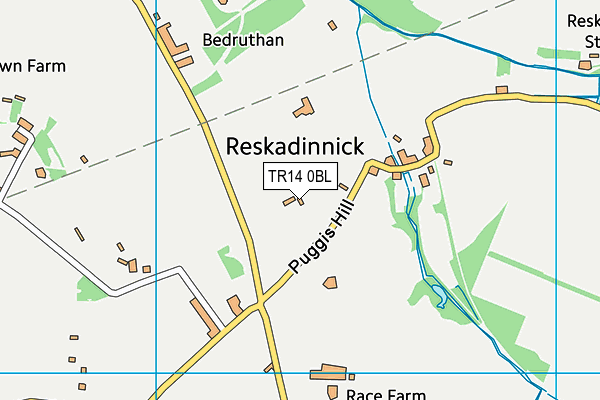 TR14 0BL map - OS VectorMap District (Ordnance Survey)