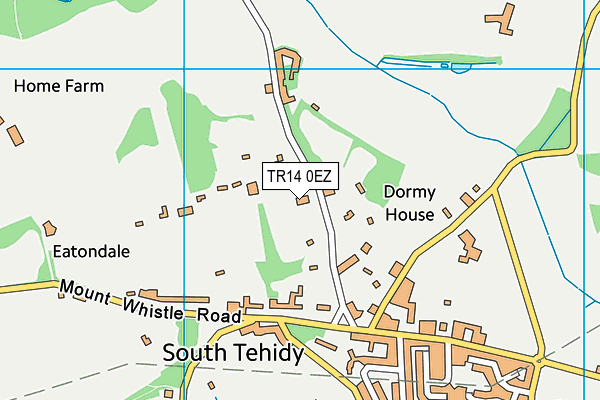 TR14 0EZ map - OS VectorMap District (Ordnance Survey)