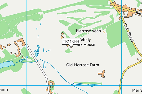 Tehidy Park Golf Club map (TR14 0HH) - OS VectorMap District (Ordnance Survey)