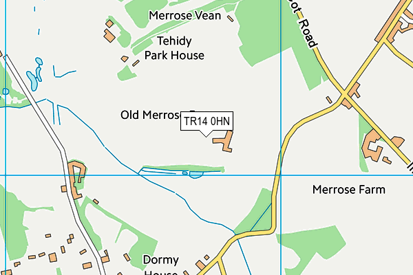 TR14 0HN map - OS VectorMap District (Ordnance Survey)