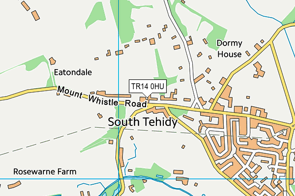 TR14 0HU map - OS VectorMap District (Ordnance Survey)